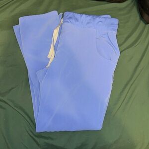Figs ceil blue scrub pants